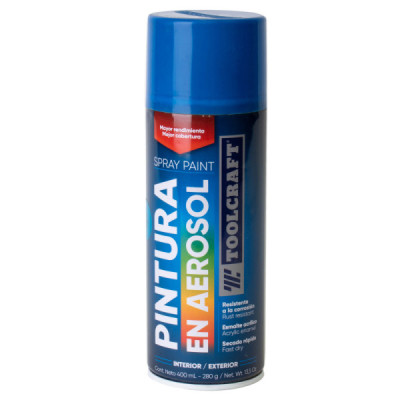 Pintura Aerosol Azul Toolcraft 400 Ml Sin Plomo (TC1654)