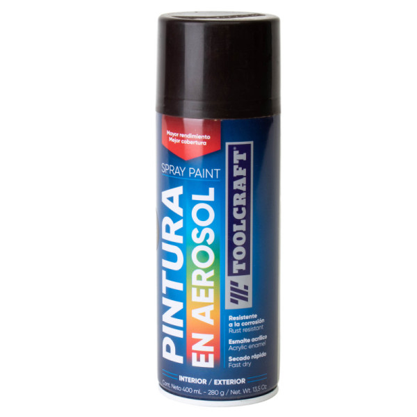 Pintura Aerosol Cafe Madera Toolcraft 400 Ml Sin Plomo (TC1656)