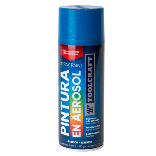 Pintura Aerosol Azul Metalizado Toolcraft 400 Ml (TC1659)