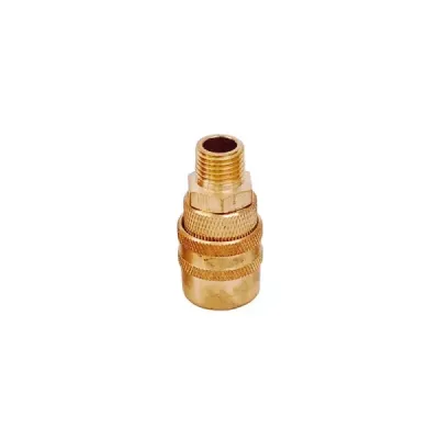 Acople De Bronce Conexión Rápida Macho 1/4' Npt Surtek