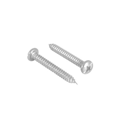 100 Tornillos Para Metal 3/4'' No.10 Toolcraft Cabeza Redonda (TC2894)