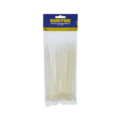 Set 100 Amarres Plásticos Beige 165 Mm X 2.5 Mm Surtek