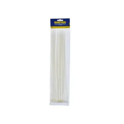Set 25 Amarres Plásticos Blancos 368 Mm X 4.6 Mm Surtek