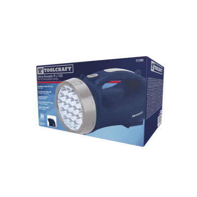 Linterna Recargable 130 Lm Toolcraft Cuerpo Abs Y Agarradera (TC3386)