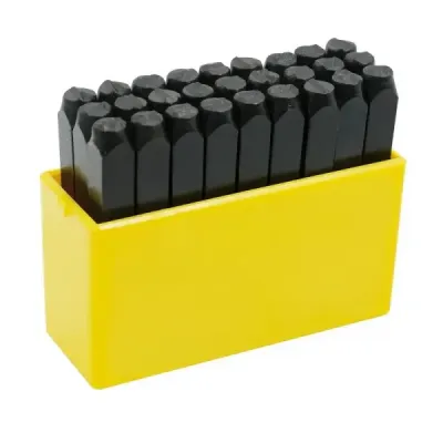 Set 27 Letras De Golpe Para Marcar 4 Mm Surtek Con Estuche