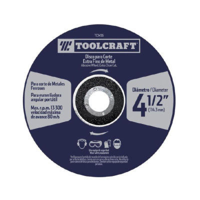 Disco Corte Extrafino De Metal 9'' Toolcraft De 2 Mm (TC3459)