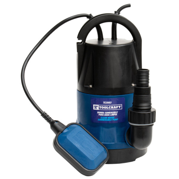 Bomba Sumergible Plástica 1/2 Hp Toolcraft Para Agua Limpia (TC3503)