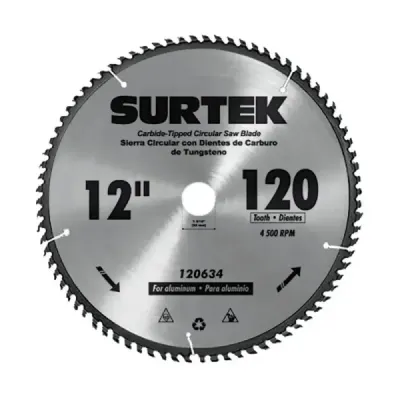 Disco Sierra Aluminio 12' Centro 1.3/16' Y 1 Buje Surtek