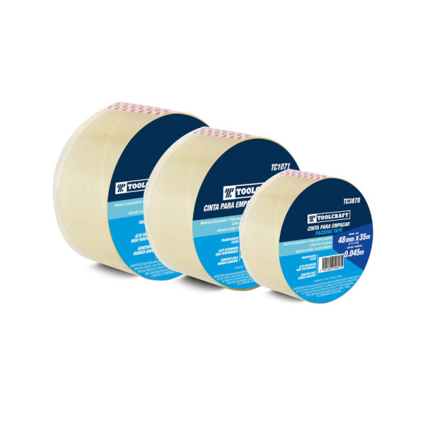 Cinta De Empaque Transparente 48 Mm X 35 M Toolcraft (TC3878)