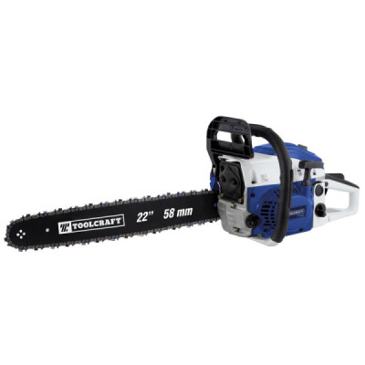 Motosierra A Gasolina 22'' 58 Cc Toolcraft De 3.3 Hp Y 550 Ml (TC3886)
