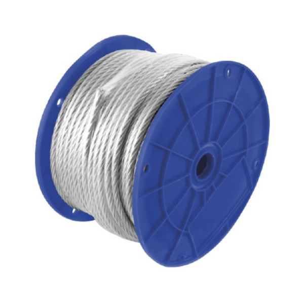 Cable De Acero Cubierto Pvc 75 M Toolcraft Carga 1678 Kg (TC4061)