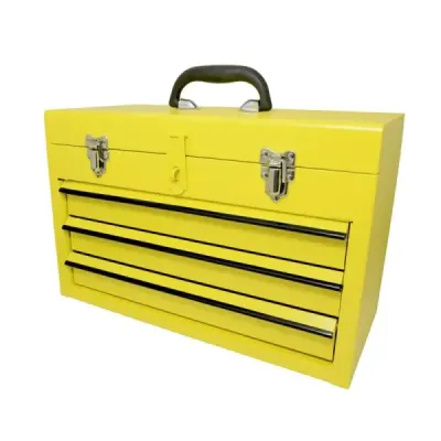 Caja De Herramientas Metálica 46 Cm Con 3 Gavetas Surtek
