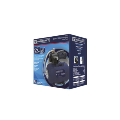 Bomba Hidroneumática 50 Litros 1/2 Hp Toolcraft 38 Metros (TC4458)