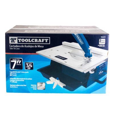 Cortadora De Baldosas De Mesa 7'' 3/4 Hp Toolcraft Con Disco (TC4469)