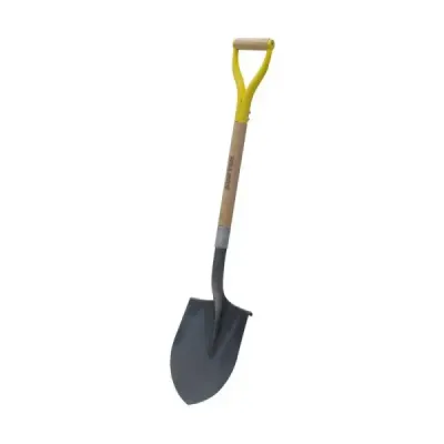 Pala Redonda Mango De Madera 76 Cm Surtek Puño Metálico