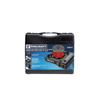 Estufa Portátil De Camping Toolcraft Con Chispero Y Estuche (TC4615)