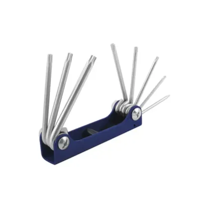 Juego De 8 Llaves Torx Abatible Toolcraft Desde T9 Hasta T40