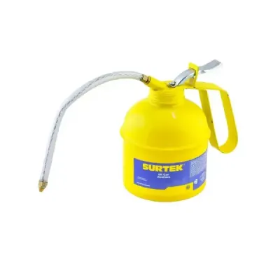 Aceitera Flexible 296 Ml 10 Oz Metálica Surtek Con Bomba