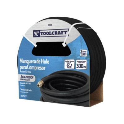 Manguera De Hule 15 M X 1/2'' Toolcraft Para Compresor (TC5136)