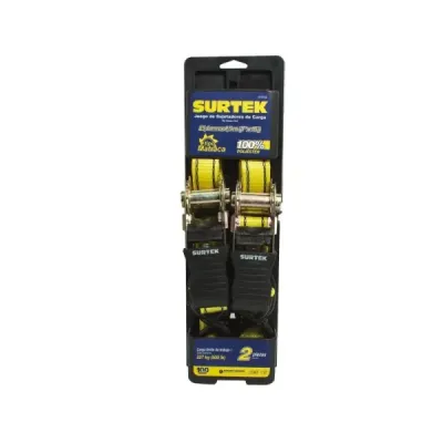 Set 2 Sujetadores Eslingas Tipo Matraca 4.5 M 227 Kg Surtek