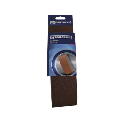 3 Lijas De Banda 4'' X 24'' Toolcraft Grano 120 (TC5232)