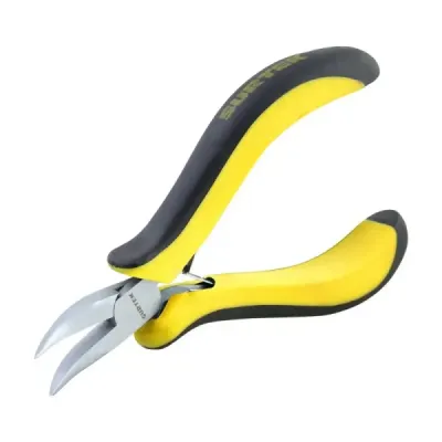 Mini Alicate Para Electrónica Punta Curva 4.3/4' Surtek