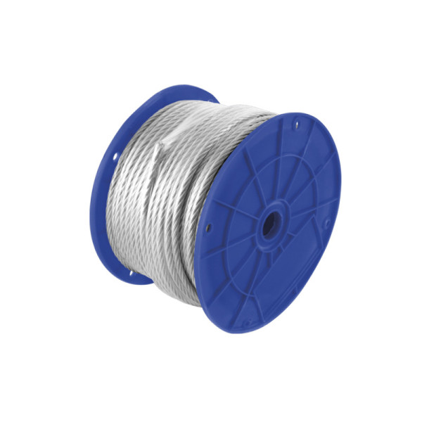 Cable De Acero 150 M Toolcraft Con Guardacabo Carga 417 Kg (TC5445)