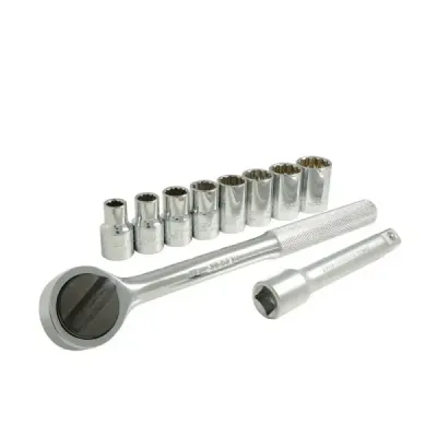 Juego 10 Copas Ratchet Y Extensión 1/2' En Pulgadas Surtek