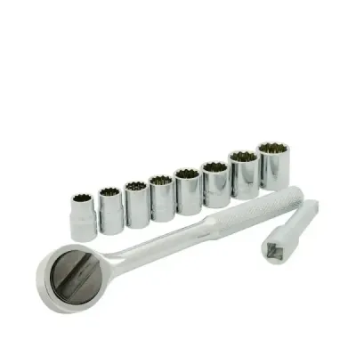 Juego 10 Copas Ratchet Y Extensión 3/8' Métrico Surtek