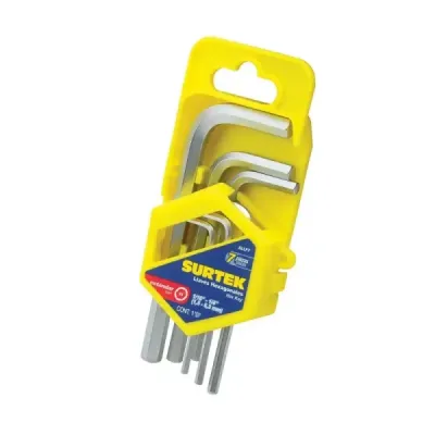 Juego 7 Llaves Bristol Tipo L Pulgada 1/16' A 1/4' Surtek