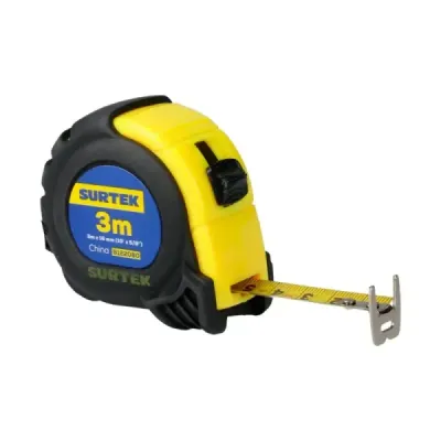 Flexómetro Cuerpo Anti-impacto 3 M X 5/8' Surtek Doble Cara