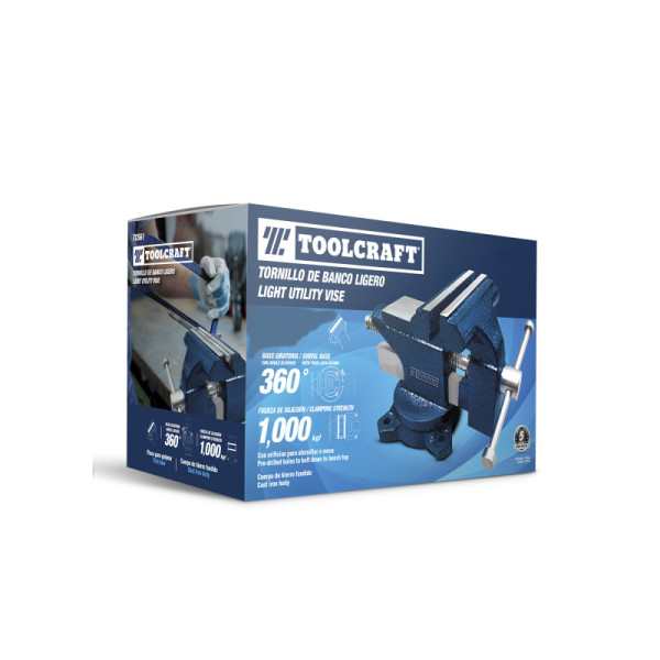 Prensa De Banco Ligera De 4.1/2'' Toolcraft Hierro Fundido (TC5613)