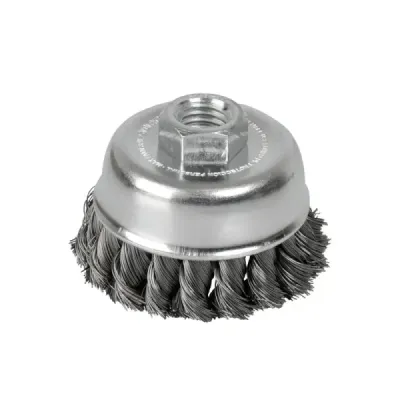 Grata Copa Trenzada 4' Rosca 14 Mm Surtek Alambre 0.35 Mm