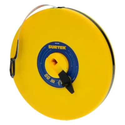 Cinta Métrica Fibra De Vidrio 50 M X 13 Mm Surtek Cuerpo Abs