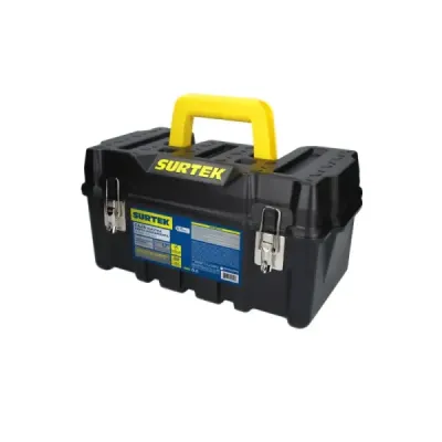 Caja De Herramientas Plástica 17' Surtek Con 6 Divisiones
