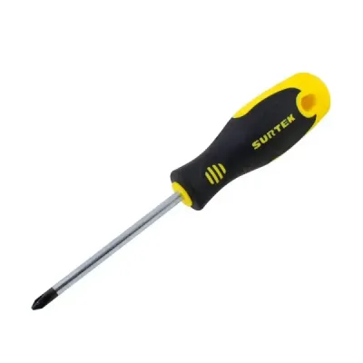 Destornillador De Estrella Ph0 X 6' Surtek Barra Redonda