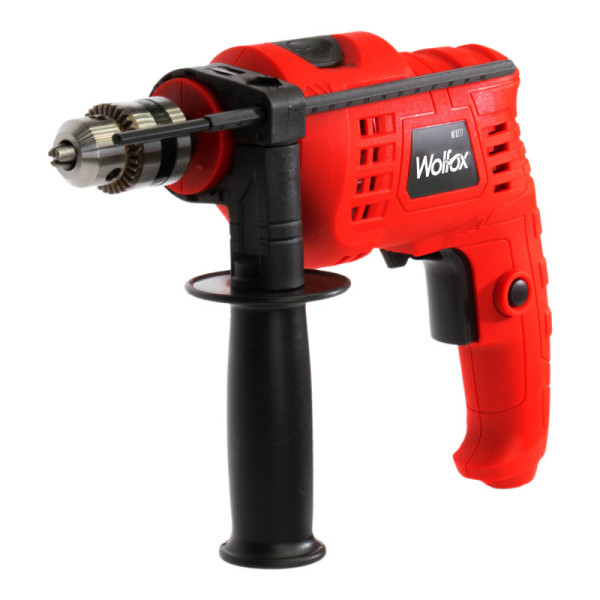 Taladro Percutor 500 W De 3/8'' Wolfox Velocidad Variable (WF0777)