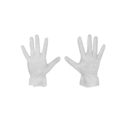 Caja De 25 Guantes Desechables De Látex Wolfox Con Talco (WF3606)