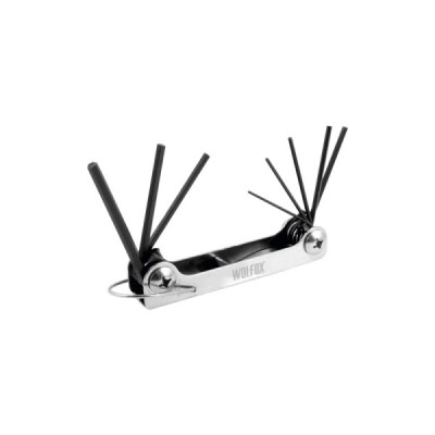 Juego De 8 Llaves Torx Abatible Wolfox Desde T9 Hasta T40 (WF4545)