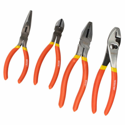 Juego De 4 Alicates De 6'' Y 8'' Wolfox Con Mangos De Vinil (WF9353)