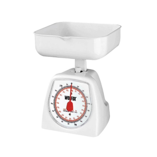 Báscula Gramera Mecánica 3 Kg Wolfox Con Charola Desmontable (WF9539)