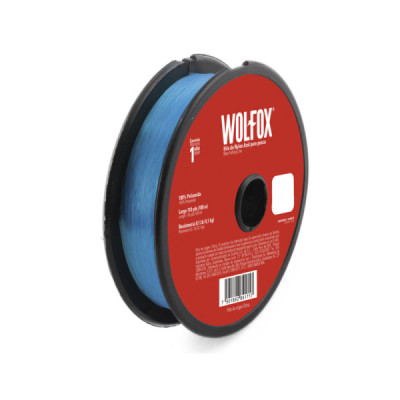 Hilo De Nylon Para Pesca De 0.40 Mm Wolfox Color Azul (WF9698) Hilo De Nylon Para Pesca De 0.40 Mm Wolfox Color Azul (WF9698)