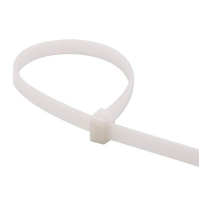 50 Amarres Cinchos Plásticos 35 Cm Fulgore Blancos 23 Kg (FU0264)