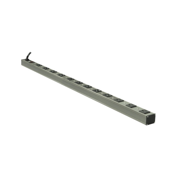 Multitoma Industrial 12 Contactos Fulgore Cuerpo En Aluminio (FU1364)