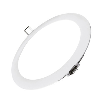 Panel Led Luz Blanca 12 W Fulgore Redondo Empotrable (FU1719)
