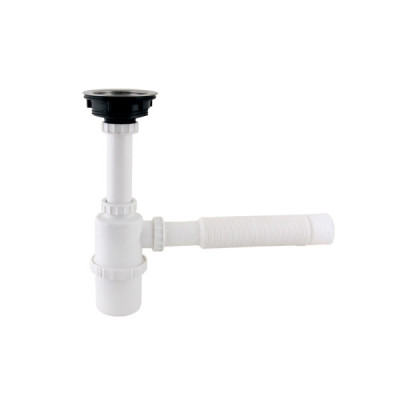 Sifón Botella Canastilla De 1.1/2'' Yarden Para Lavaplatos (YD0067)