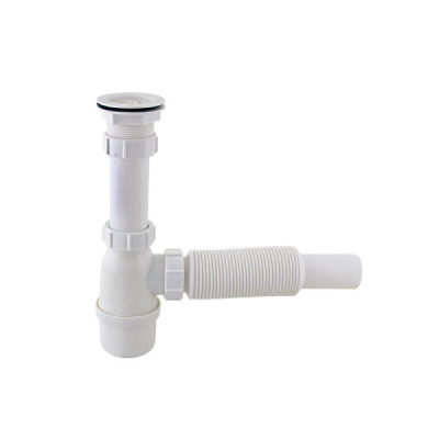 Sifón Botella Flexible De 1.1/2'' Yarden Para Lavaplatos (YD0068)