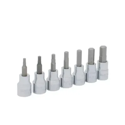 Juego De 7 Copas Hexagonales En Pulgadas Surtek Cuadro 3/8'