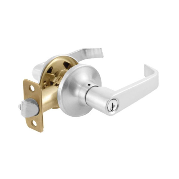Chapa Para Baño Manija Institucional Topforge Cromo Mate (PF0073)