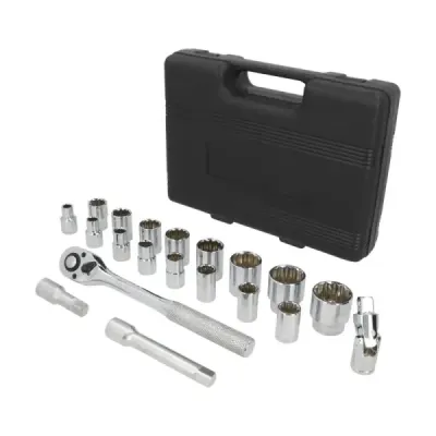 Juego 20 Copas Ratchet Y Extensión 1/2' Métrico Surtek